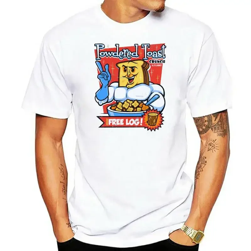 POWDERED TOAST MEN T-Shirt Ren TV Series & Stimpy And Birthday Gift Tops TEE Shirt