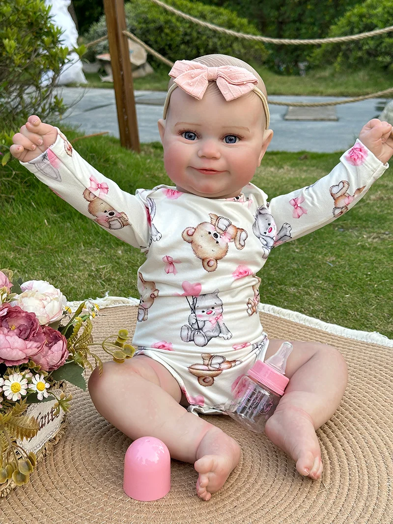 

Cokela 60 см кукла реборн популярная милая кукла для мальчика мягкая обнимашка для девочек скульптурное лицо ручная роспись волосы