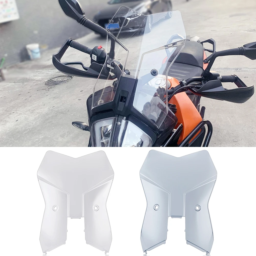 390ADV Motorcycle Windscreen For 390 Adventure 2020 2021 2022 2023 Windshield Wind Screen Shield Airflow Deflectors ﻿