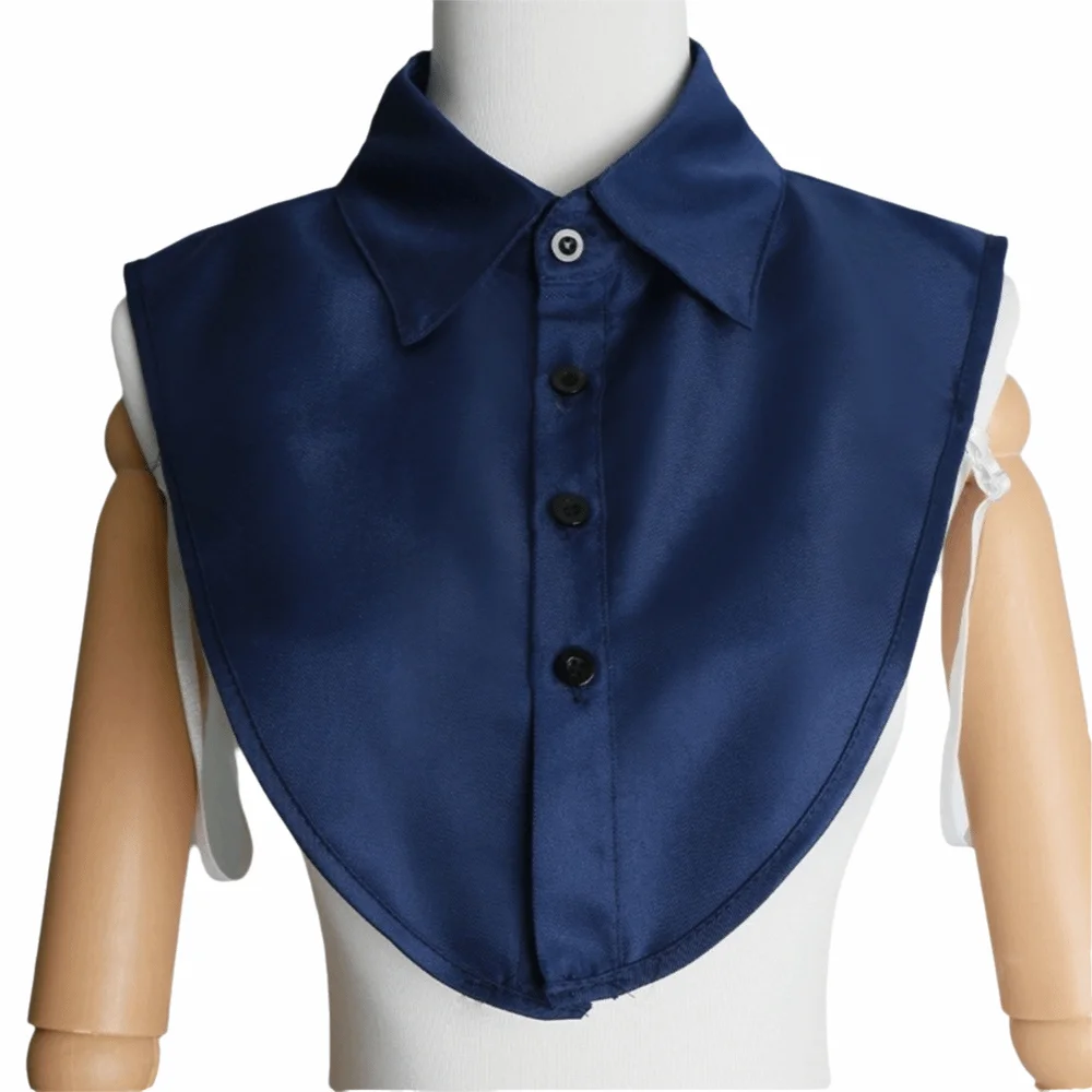 

Хлопковый материал, накладной воротник, круглый вырез, сплошной цвет, съемный воротник, квадратная подставка, удобный крой, искусственный воротник, женская мода