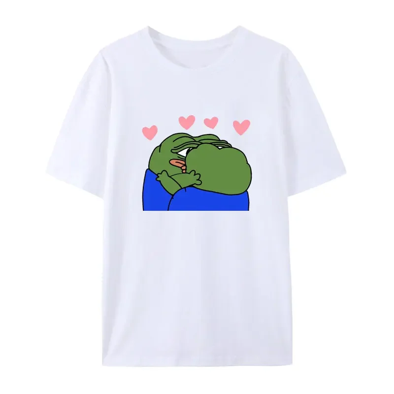 Kawaii Fact Pepe Funny Anime Graphic T Shirts for Woman Cute Cartoon Two-dimensional Harajuku Tees Tops Y2k Tops Casuales