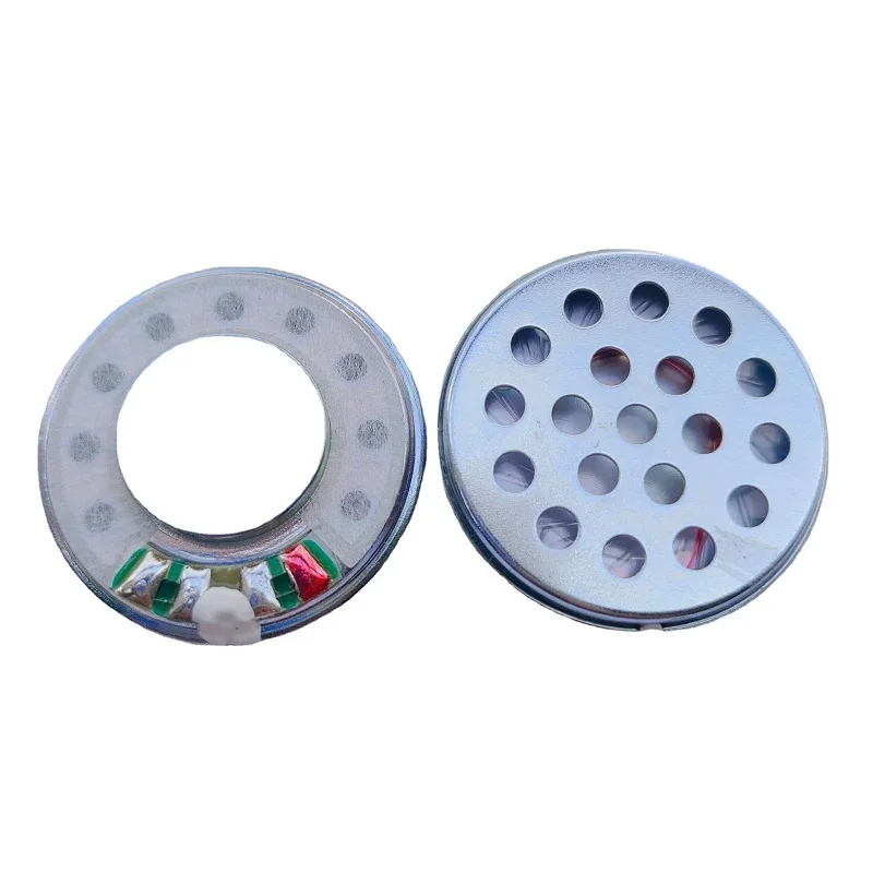 Hifi 30มม.หูฟังลำโพง32ohm 1นิ้วชุดหูฟังไดร์เวอร์สำหรับหมวกนิรภัยรถจักรยานยนต์หูฟังอะไหล่ซ่อมโลหะตาข่ายใหม่2Pc