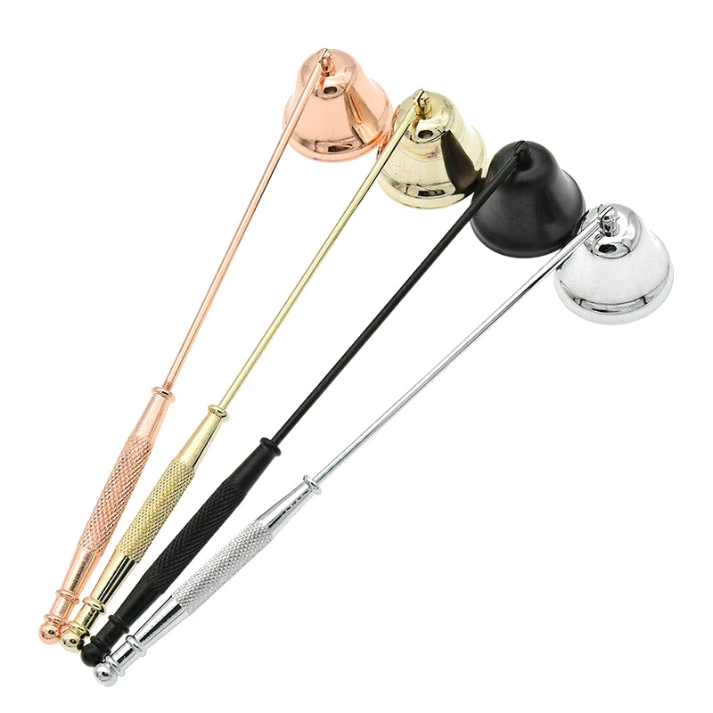 1Pc Stainless Steel Candle Snuffer Extinguisher Anti-Slip Safe Wick Snuffer Accessories