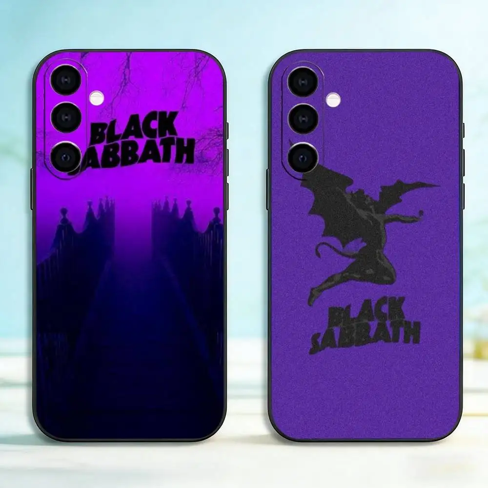 B-Black S-Sabbath Heavy Metal Band Phone Case For Samsung Galaxy A73,A72,A71,A70,A53,A52,A51,Soft Silicone Black Cover