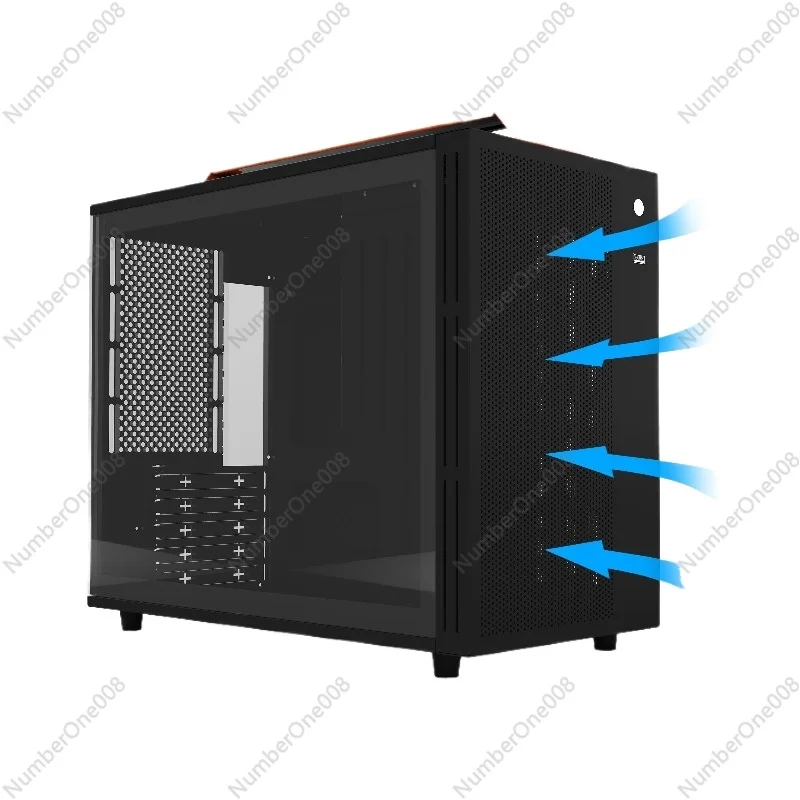 

Корпус Matx J10Air для настольного ПК с двумя боковыми панелями, двумя фронтальными вентиляторами и ручкой управления, мини-корпус