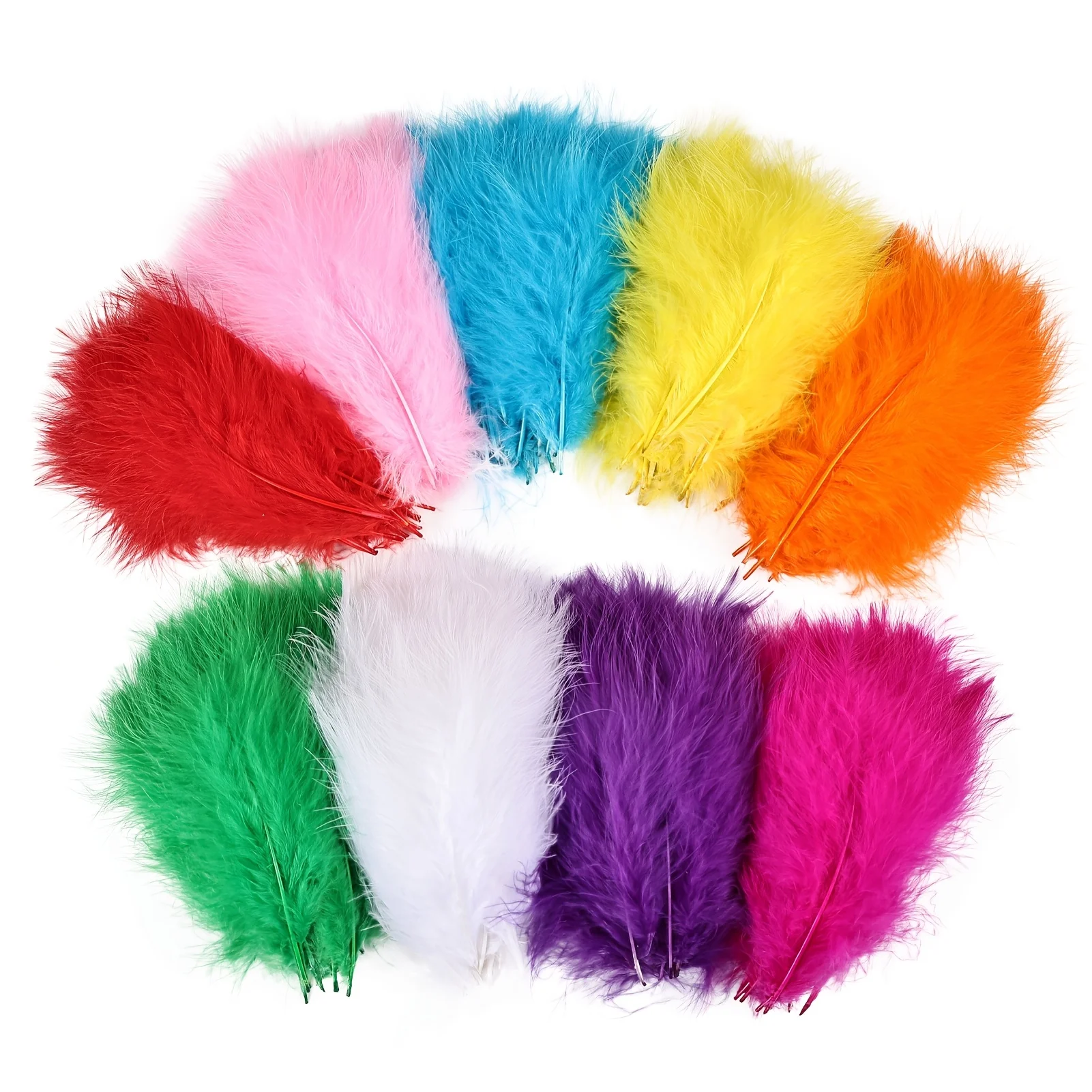 

50Pcs/Lot Natural Turkey Feather 10-17cm Fluffy Marabou Plumes for Wedding Party Decoration DIY Jewelry Craft Making Accessories