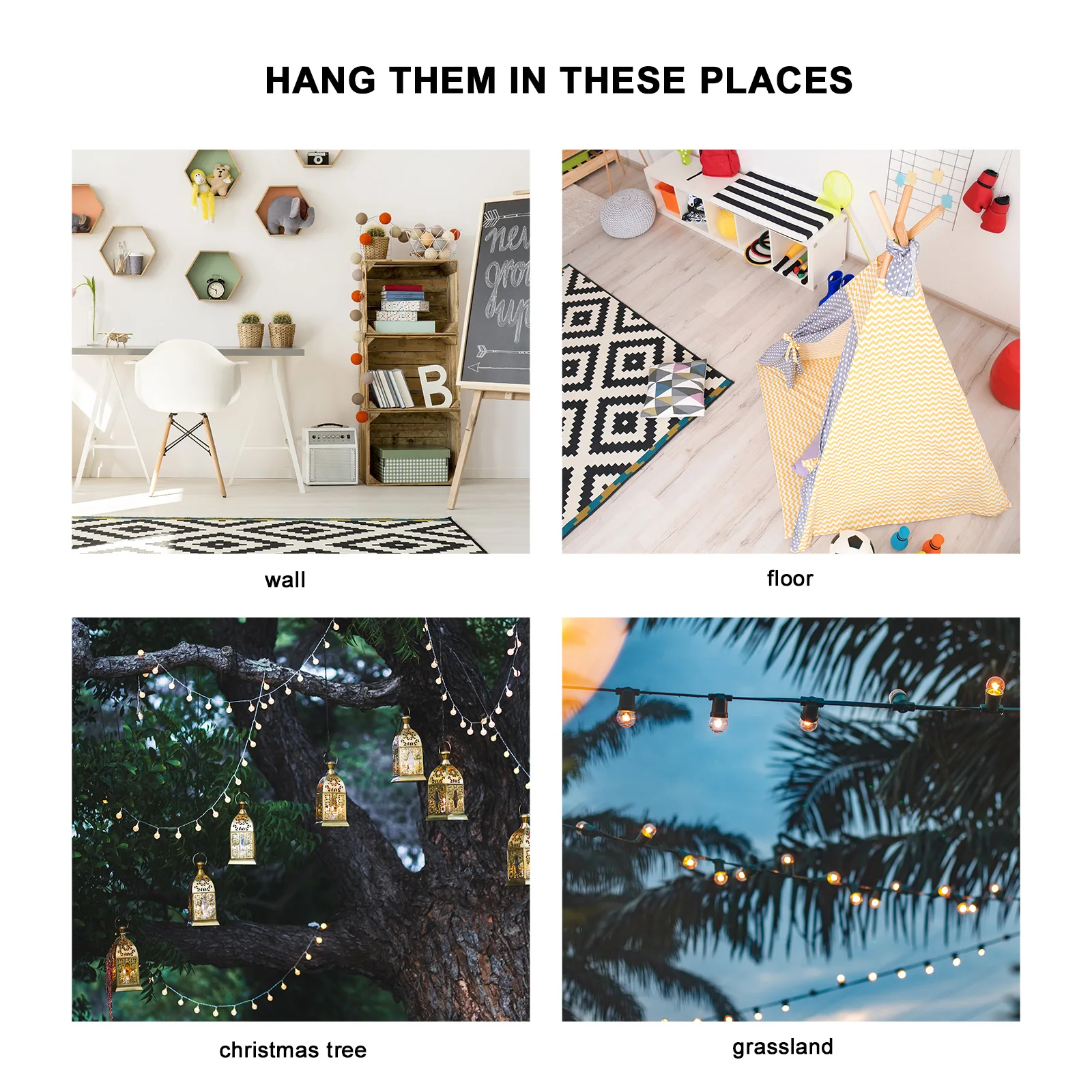 

2 Pcs Christmas Decoration with Colorful Lights Bedroom Balls for USB Garden Pvc