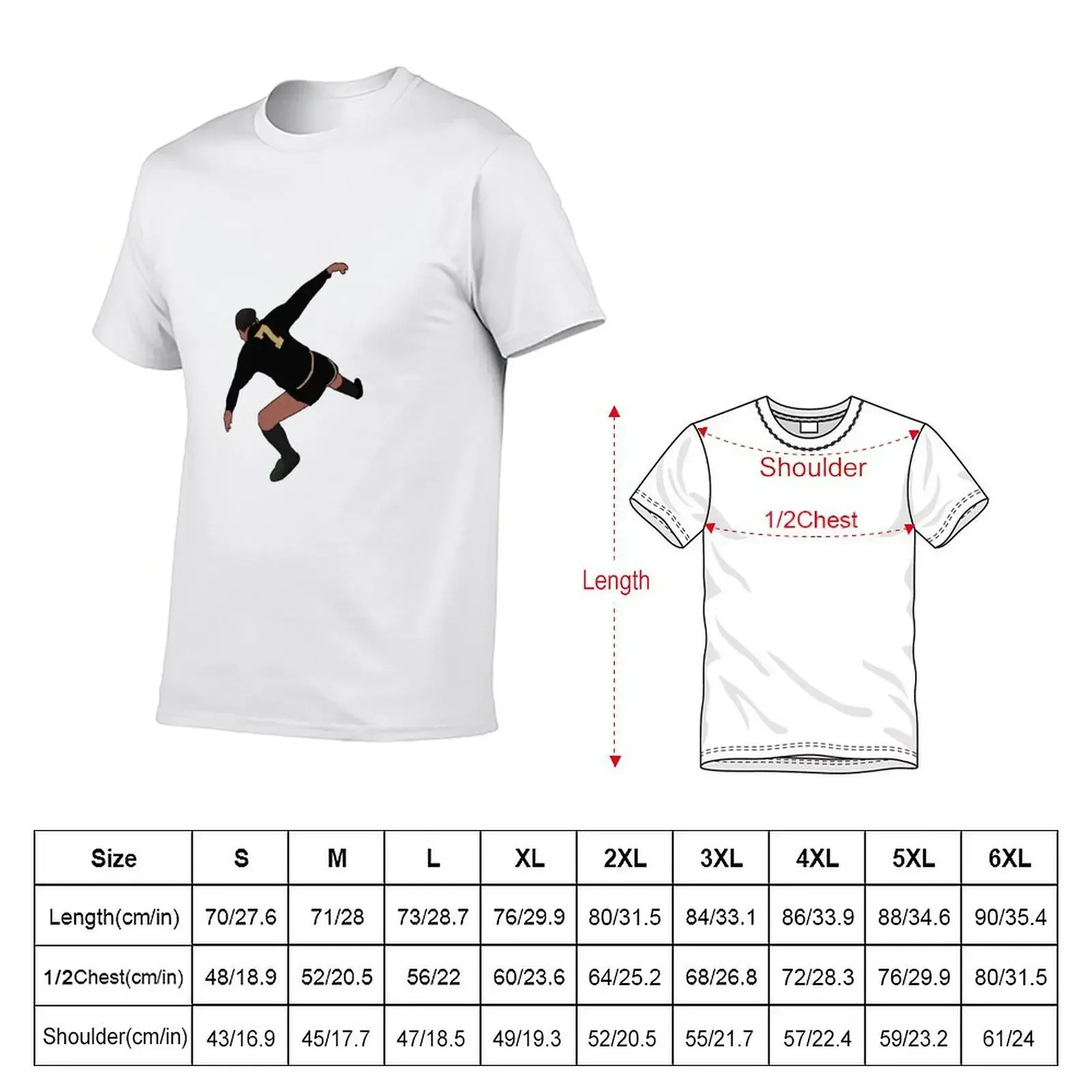 Cantona Kung Fu Kick T-Shirt blue archive shirts graphic tees Men's cotton t-shirt