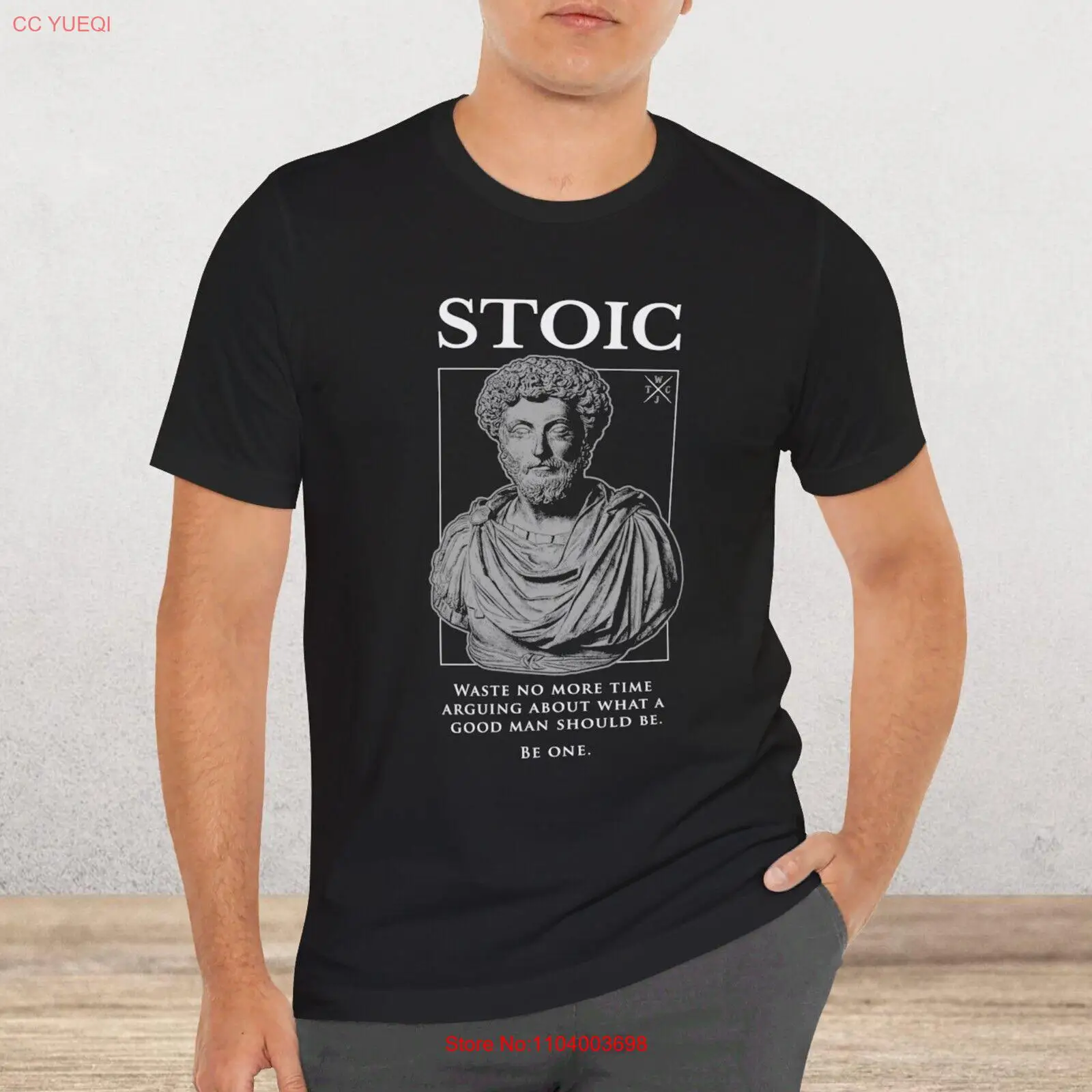 Marcus Aurelius “Good Man” Stoicism Quote T-Shirt