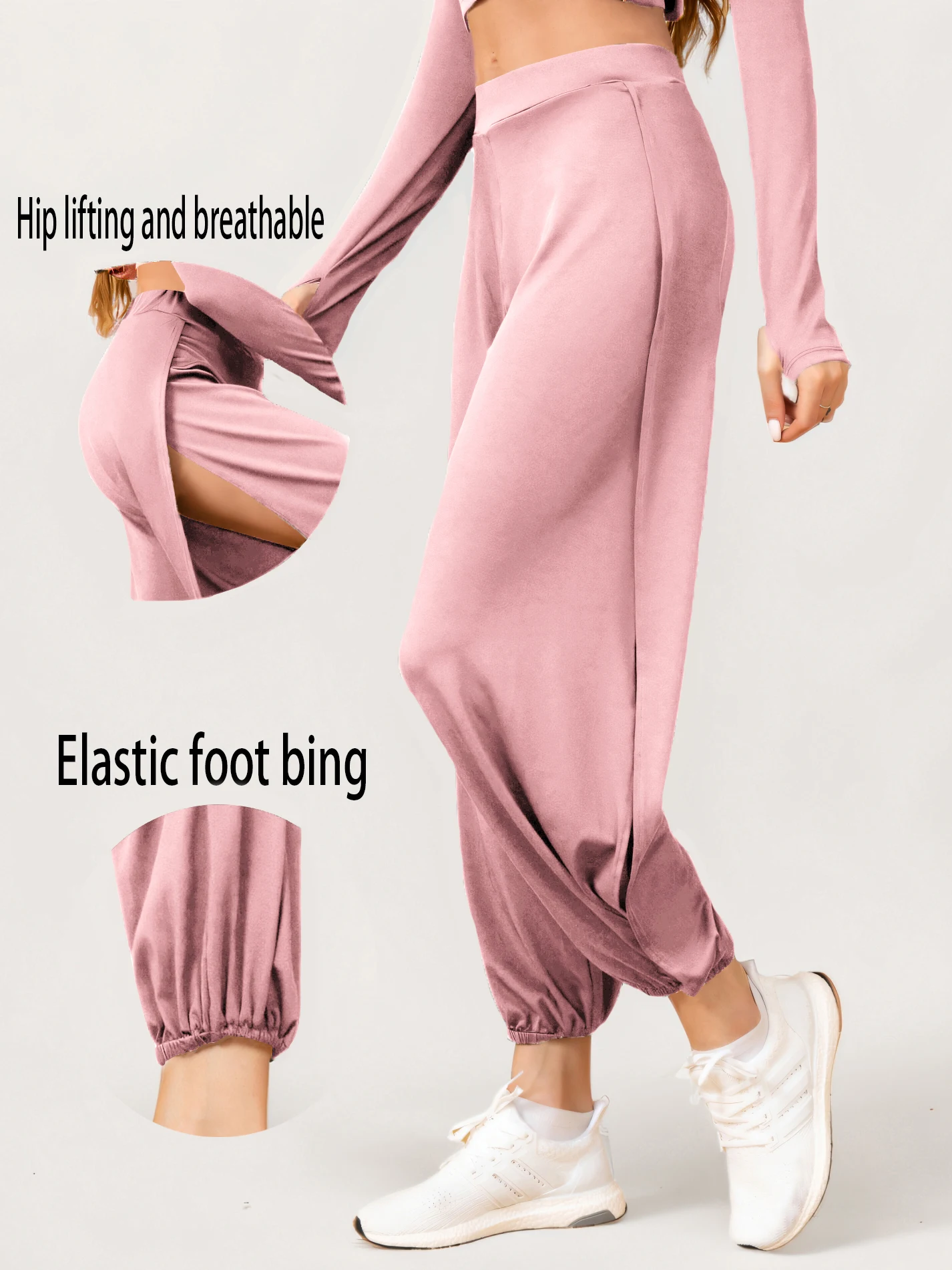 المألوف مرونة الخصر المرأة عالية انقسام الهبي عارضة هارلان السراويل اليوغا السراويل عالية الخصر السراويل النسائية