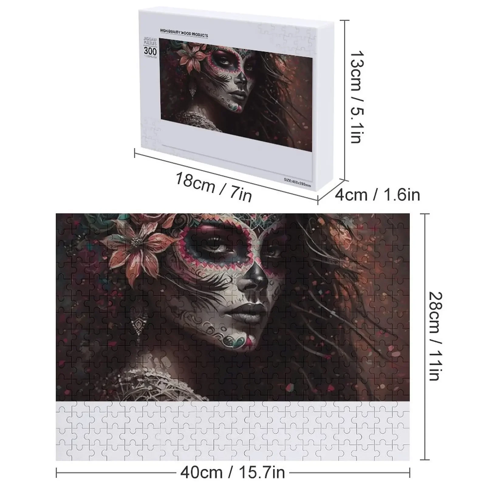 La Catrina skala Puzzle Jigsaw motor kustom Jigsaw Anime Puzzle