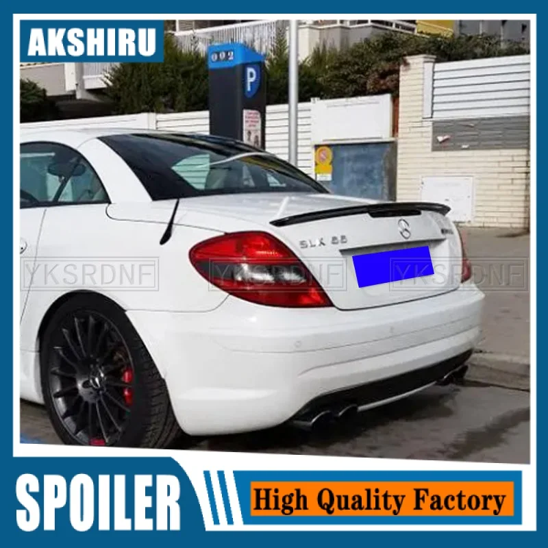 For Benz SLK R171 Rear Trunk Lip Spoiler Boot Wings For Benz SLK 200 SLK 35 Class R171 2005-2010 ABS Car Styling