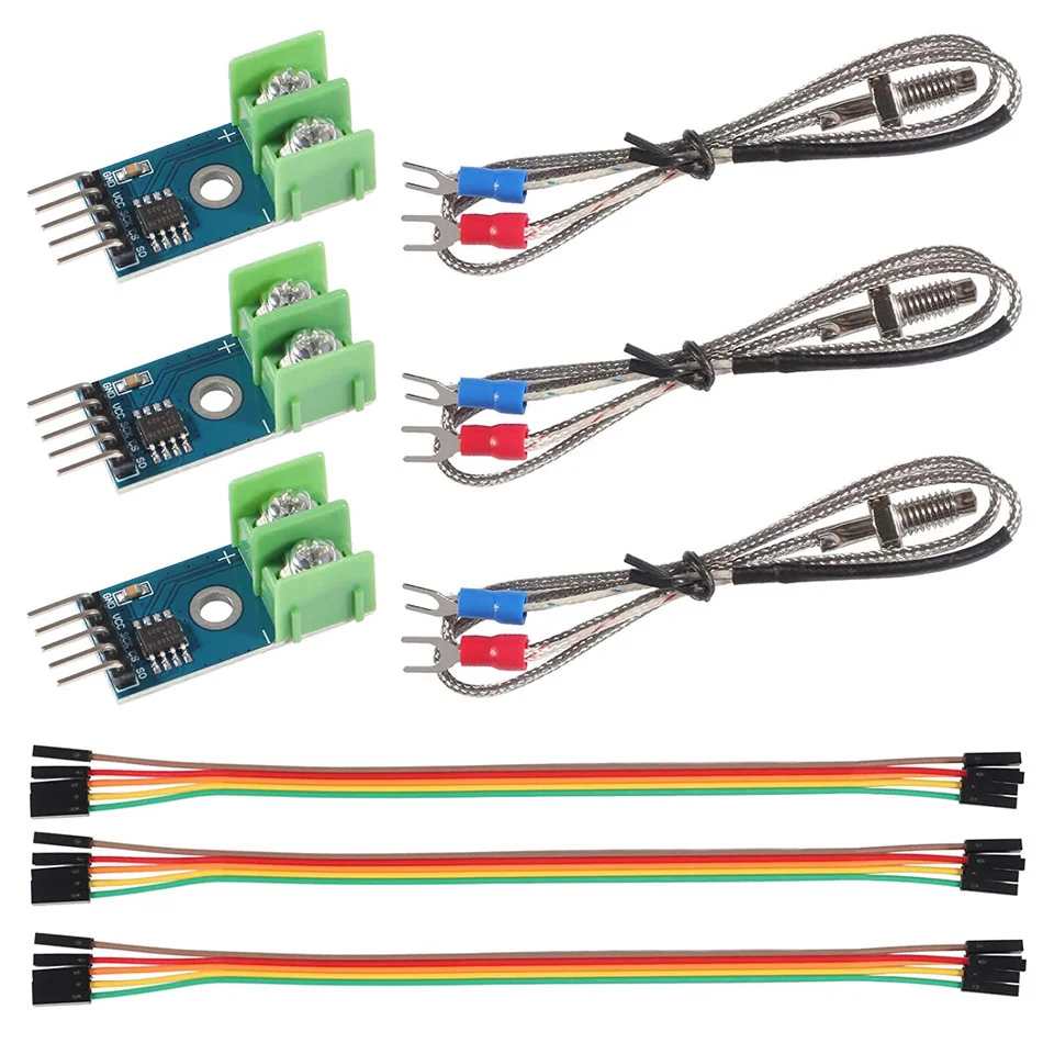 

Модуль 5 в постоянного тока MAX6675 + датчик температуры термопары типа K M6 для Arduino Raspberry Pi