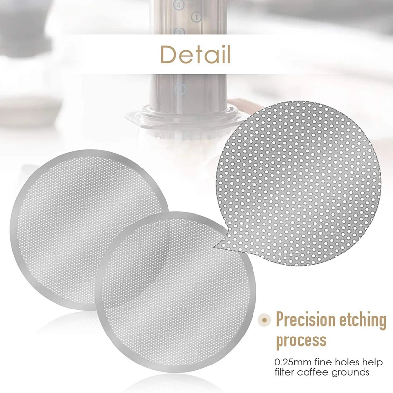 Picture 3: 3 Pack Metal Reusable Coffee Filter Mesh for Coffee Maker Espresso Maker, Silver