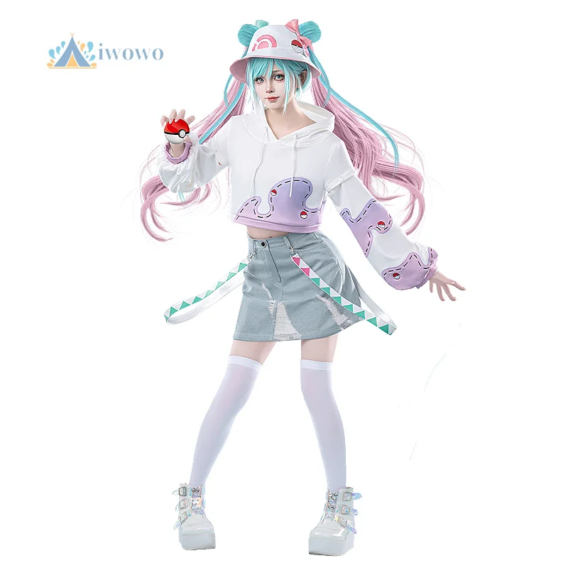 

Anime Project Sekai Cosplay Miku Costume Cute Hoodie Short Skirt Set Daily Uniform Halloween Carnival Suit for Women Game
