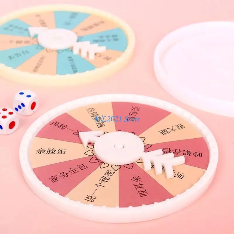 G5GC منضدية الغزل القرص الدوار الراتنج مجموعة قوالب مع مؤشر قوالب ملصق للنساء الأطفال لتقوم بها بنفسك صنع قوالب الايبوكسي