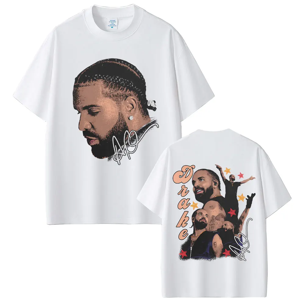

Rapper Drake Graphic T-shirt Men Women Hip Hop Fashion Pop Music T-shirts Men's Cotton Casual Oversized T Shirts Tops Streetwear