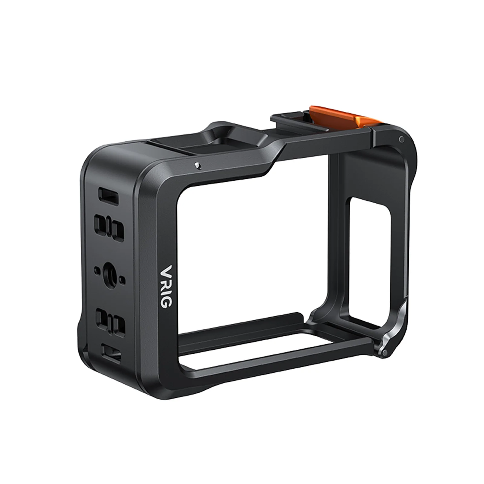 UURig VRIG-funda con marco de aleación de aluminio para Gopro 13, 12, 11, 10, 9, cámara de acción negra, jaula protectora resistente y duradera