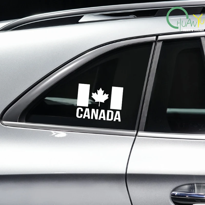 Canada Creative Maple Leaf Chinese Restaurant Flag Sticker Waterproof Personality Car Motorcycle Decoration Creative Sticker