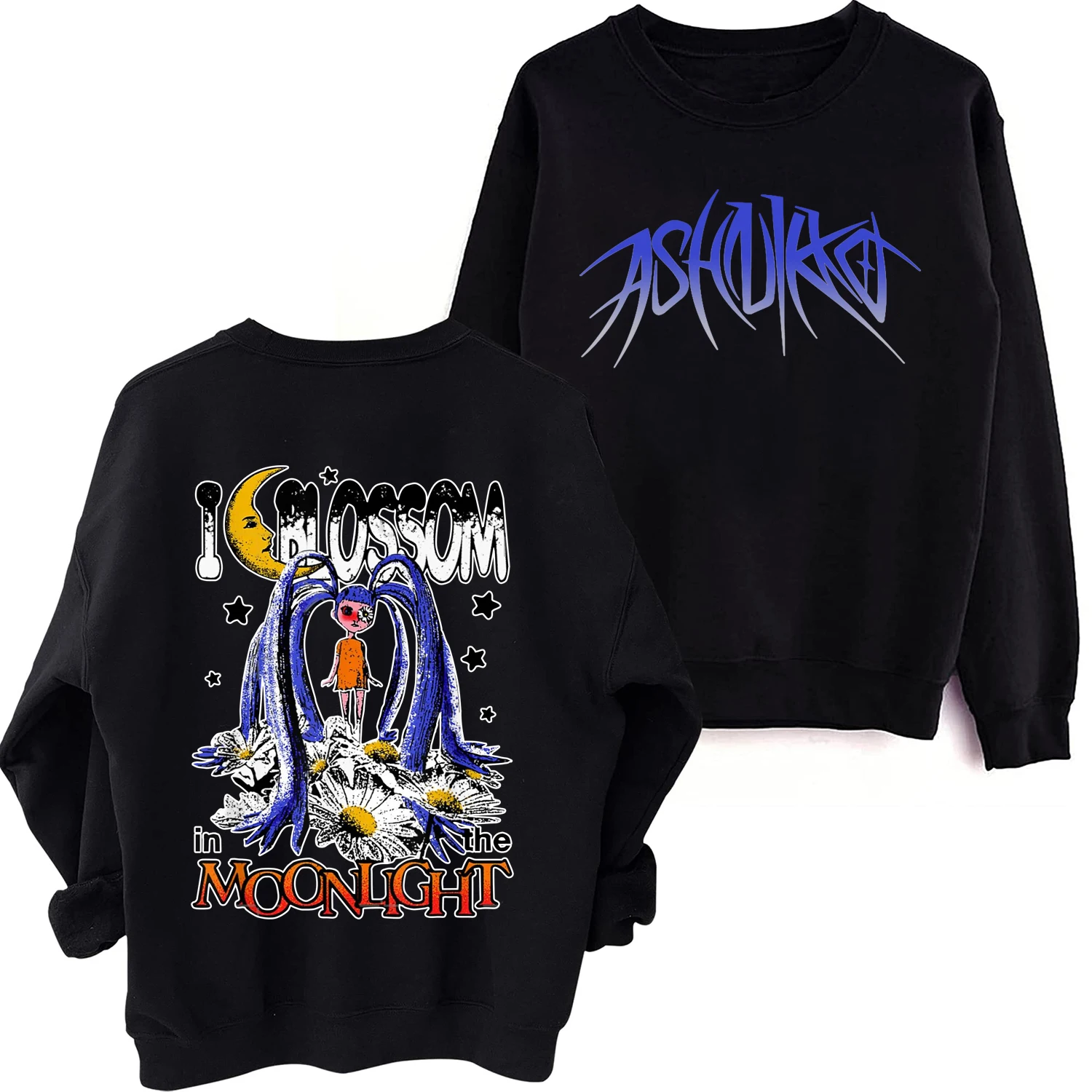 Rapero Ashnikko música sudadera hombre mujer Harajuku Hip Hop manga larga Sudadera con capucha de gran tamaño regalo para seguidores