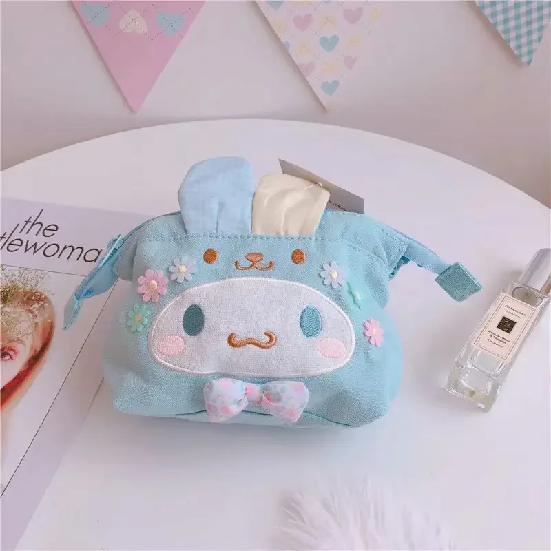 Sanrio Hello Kitty Purin Make-Up Tas Anime Mijn Melodie Cinnamoroll Draagbare Opbergtas Meisje Verjaardagscadeau