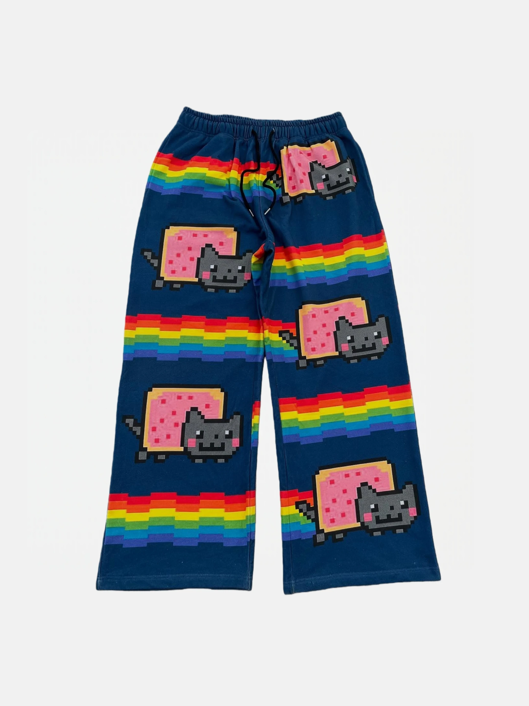 パンツ nyan Nyan Cat Sweatpants Men Loose Elastic Waist Streetwear