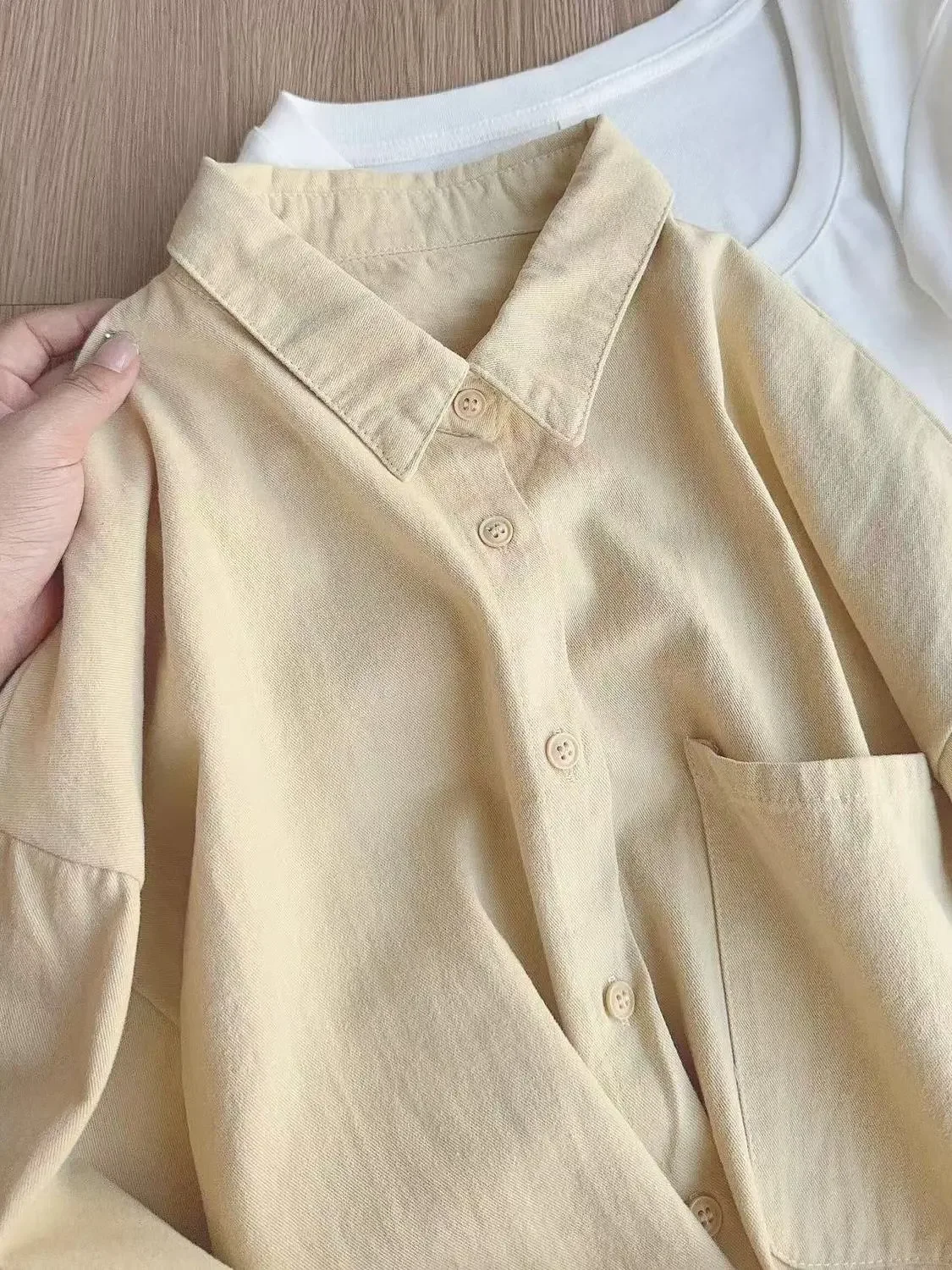 244 apricot-with pockets heavy cotton