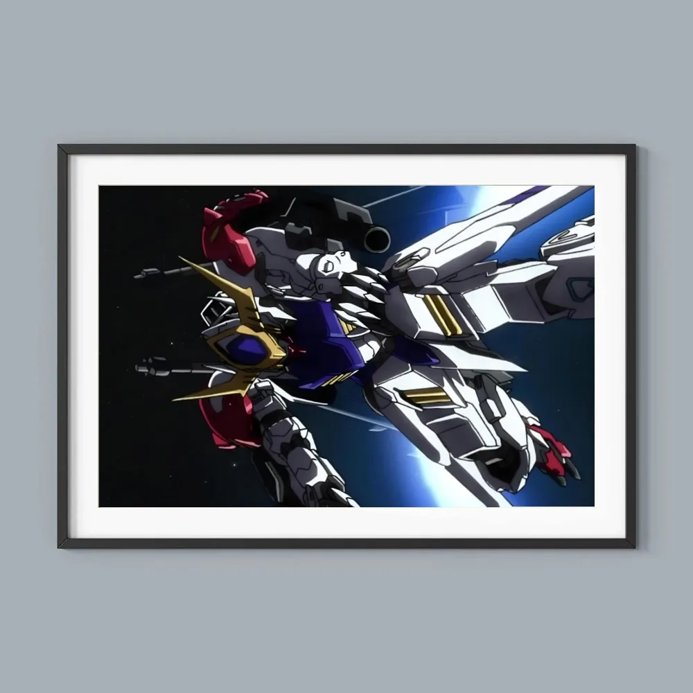 1pc Hot Anime Cool Mobile Suit Gundam Iron-Blooded Orphans Poster HD Posters Home Room Bar Cafe Decor Art Wall Painting Picture