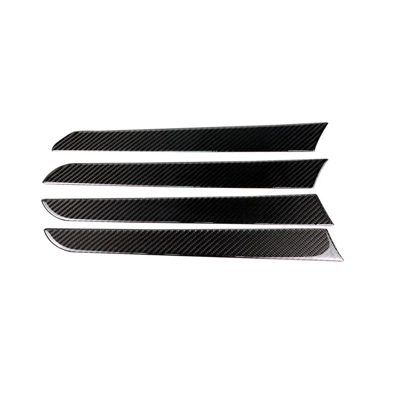 

Carbon fiber 4PCs interior door panel cover trim sticker for Audi A4 B8 2009 2010 2011 2012 2013 2014 2015 ABS plastic