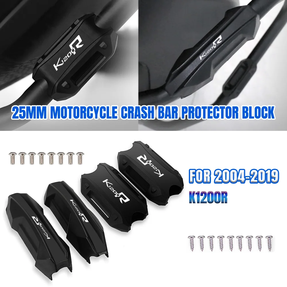 

Motorcycle Bumper Engine Guard 25MM Protection Block Crash Bar Decorative FOR BMW K1200R 2004 2005 2006 2015 2016 2017 2018 2019