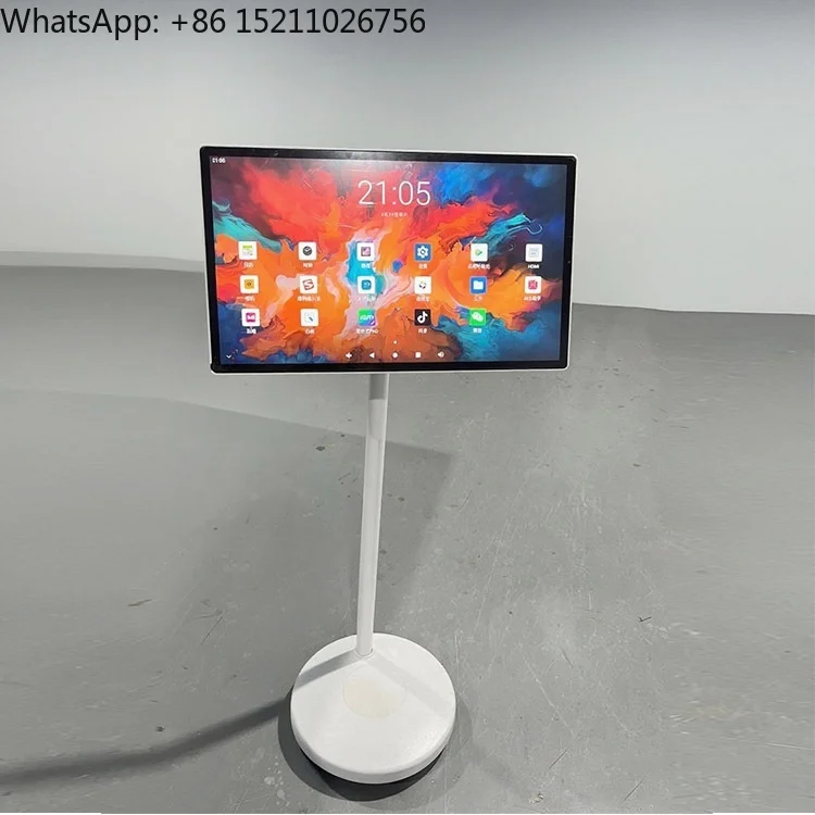HS-818-24 24 Inch Mobile Bestie Machine Free Screen TV Live Streaming Touchscreen 8000MA Battery Portable Projection