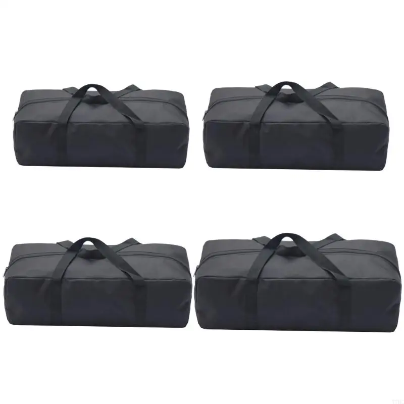 

77HC Outdoor Tent Poles Storage Bag Waterproof Carry Bag With Handle Portable Zippered Luggage Bag for Travel Camping Sports