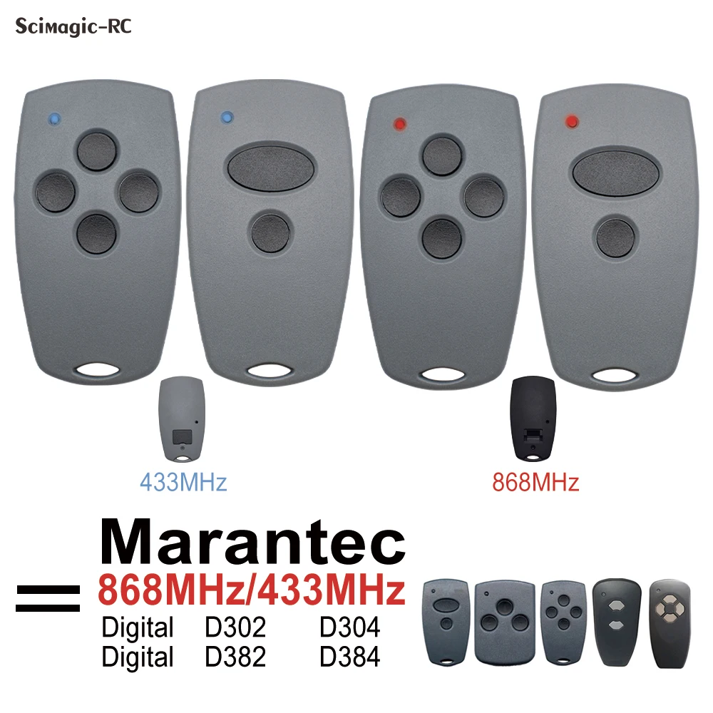 

Remote control for Marantec 433.92MHz / 868MHz Garage Gate Digital 302 304 313 Comfort 220 250 252 Command Digital D302 382 868