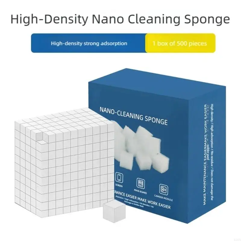 500 Counts High Adsorption Cleaning Sponges Cubes Electronics Maintenance Essential No Lint Residues Motherboards Care Kit