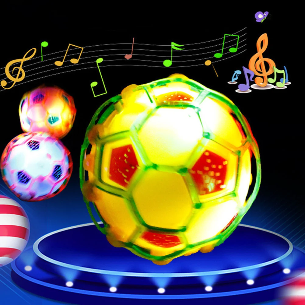 2-teiliges Kinderspielzeug, leuchtender Fußball, Kind, springend, Musik, Licht, Sport, Kinder, leuchtender, federnder Fußball