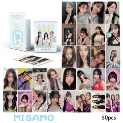 50pcs/set KPOP Twice Album Laser Card MISAMO LOMO Card Photo Card MOMO SANA NAYEON NAMAI NAM Glitter Postcard Collector Card