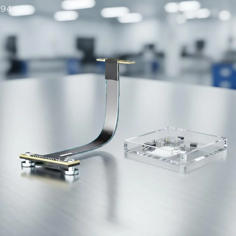 One-Pack M.2 NVME to PCIe X1 Riser Card with Angle Right PCI Express Extension Cable