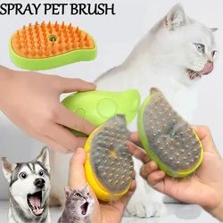 Spazzola a vapore per gatti spazzola per cani Steamy 3 in 1 spazzole per capelli per gatti Spray elettrico per massaggi pettine per toelettatura per animali domestici pettini per la depilazione