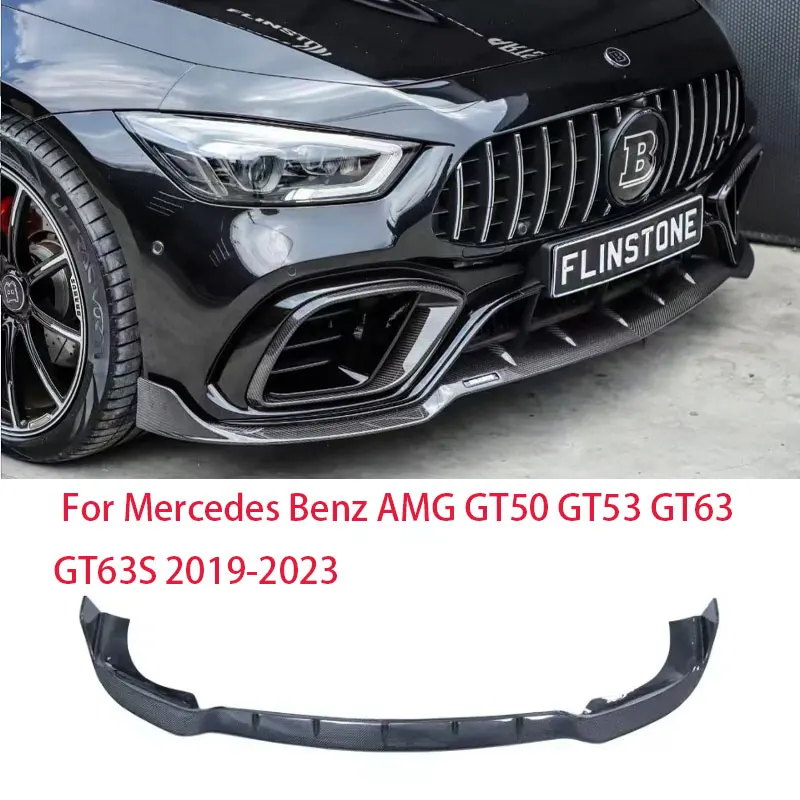 

Carbon Fiber Car Front Bumper Lip Diffuser Chin Spoiler Splitter For Mercedes Benz AMG GT63 GT50 GT53 GT63s 2019-2023