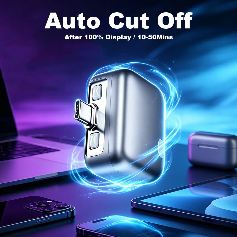 Intelligence Full Charge Auto-Disconnect Charging Adapter 140W Fast Charge Safety Separator Automatically for Type-C Devices