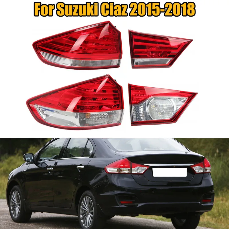 

For Suzuki Ciaz 2015 2016 2017 2018 Car Rear Bumper Tail light Turn Signal Warning Brake Lamp Taillamp Car Accessories