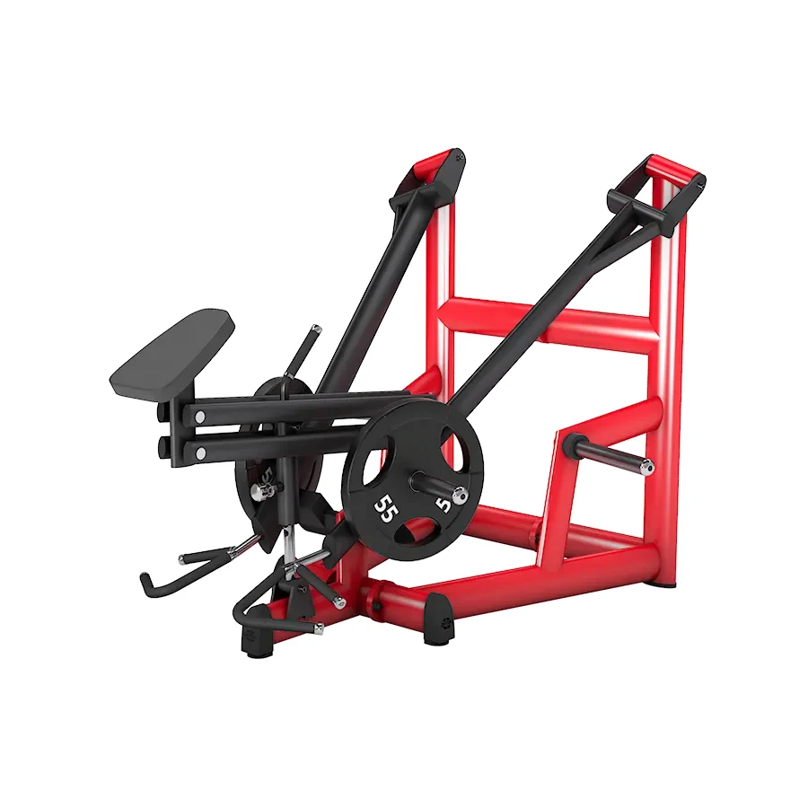 Commercial Gym Fitness Equipment Plate-Loaded Strength T-Rower Adjustable Grips Standing T-Bar Row Chest Back Shoulder Arm