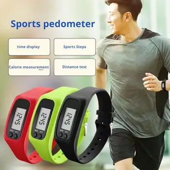 Silicone LED Step Counter Watch 1