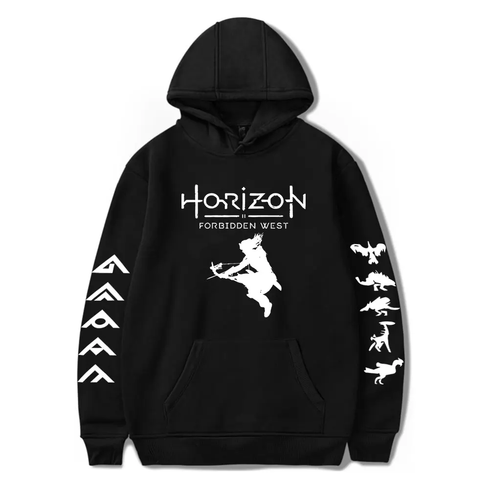 Hot Game Horizon Forbidden West Vintage 90s Hoodie Men and Women Hip-hop Sports Outwear Harajuku Sweatshirt Pullover Spring