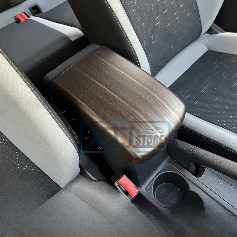 

Fit for Volkswagen Tiguan L PRO 2024 2025 Carbon Fiber Interior Overlay Covers Upgrade Inner Decoration Parts Armrest Cover Mat