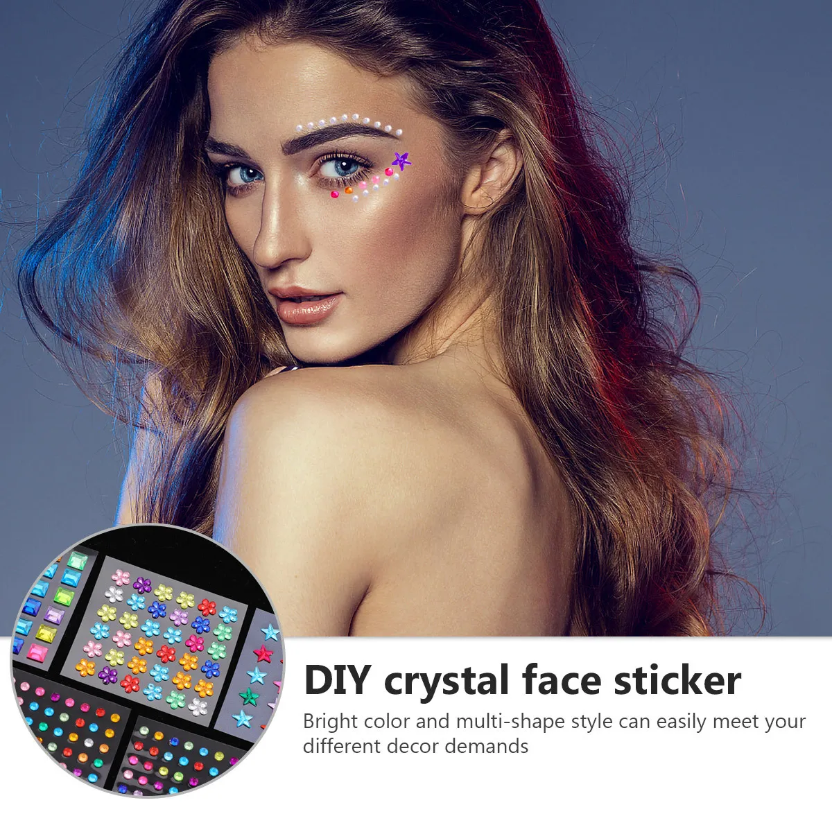 Crystal Rhinestone Stickers Self Adhesive Acrylic Decals For Diy Craft Decor Multi Shape Colorful Gems Sticker Scrapbook