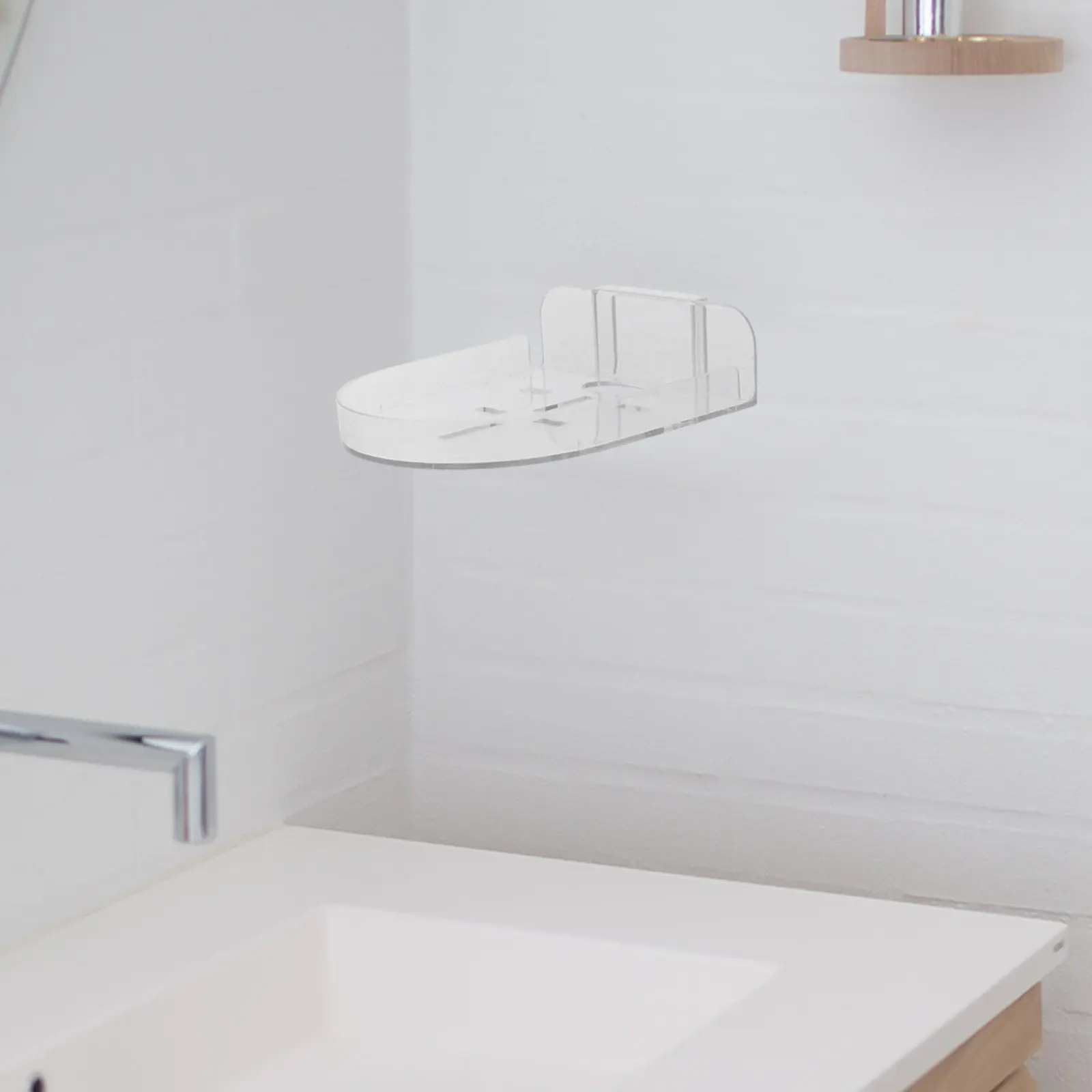 Small Wall Mounted Camera Bracket No Punching Speaker Shelf Router Holder Security Camera Shelf Living Room Storage Rack