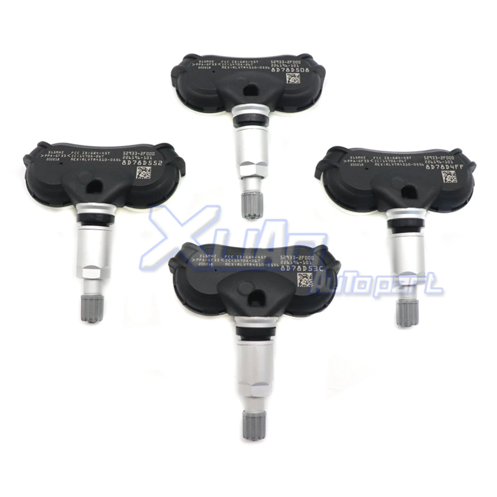 Sensor de presión de neumáticos para coche, sistema de monitoreo de presión de aire TPMS para Kia Borrego Cadenza Rio Rio5 2005-2021 315Mhz 529332F000, 529332F000, 52933-2F000