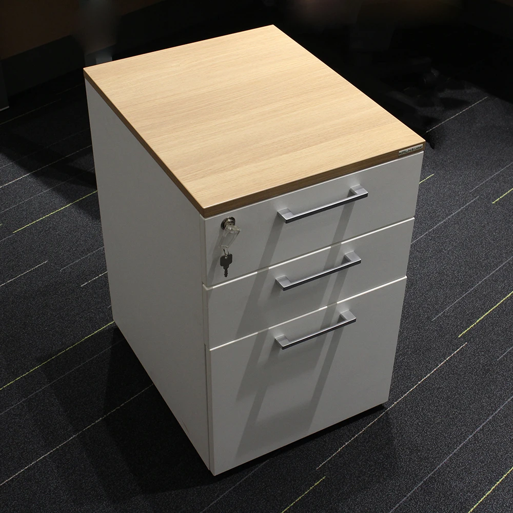 Office Filing Cabinet Wood Office Drawer Cabinet Movable Three Drawer Office Cabinet With Door