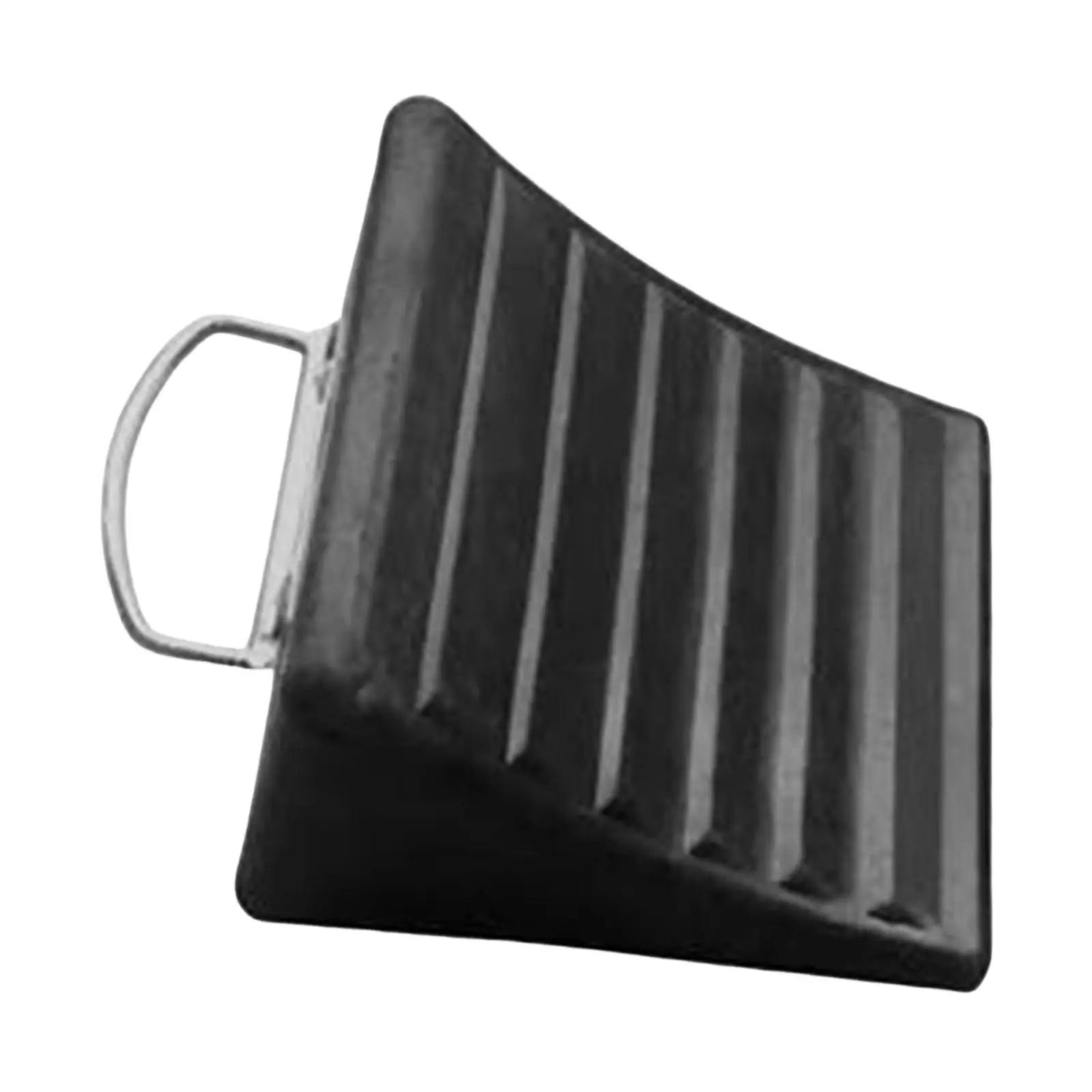 Car Wheel Chock with Ring Parking Brake Block Wheel Stop for Low Floor Vehicles Factories Large Trucks Garages Parking Lots